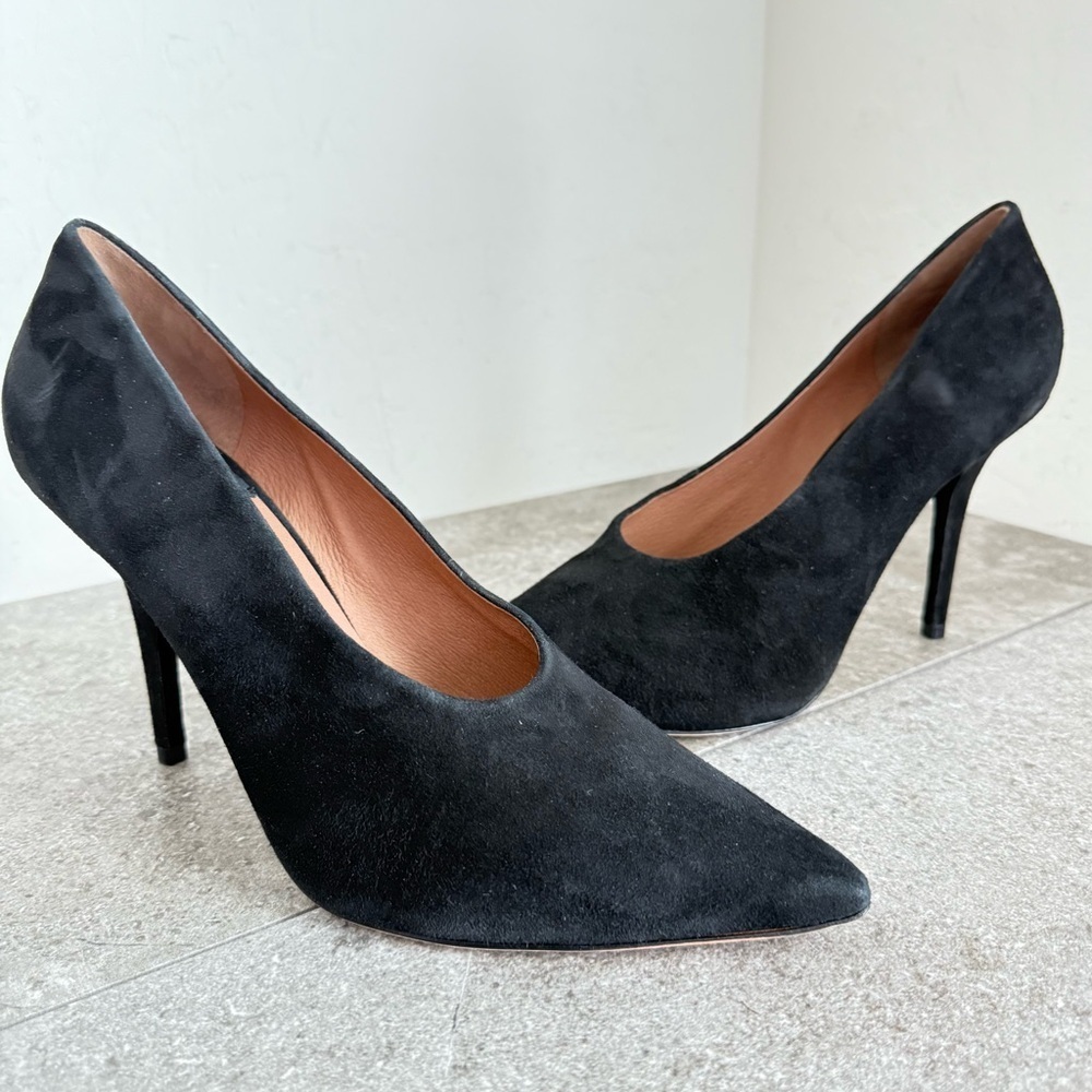 NEW Antonio Melani Saige Black Suede Stiletto Pumps Women’s Size‎ 11